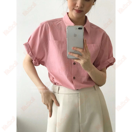 button down pink casual shirts